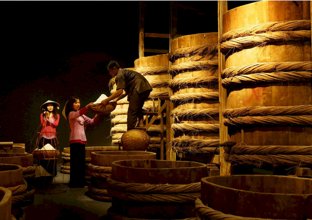 Visitors can explore museums and fish sauce factories sheltered from the rain 